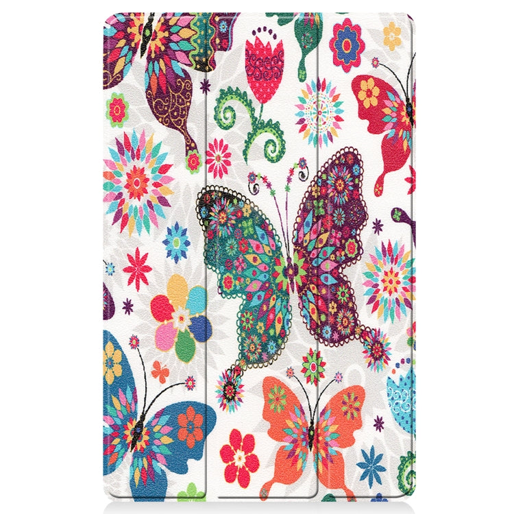 For Huawei MatePad Pro 12.6 2021 Custer Painted PU Leather Case with Sleep / Wake-up Function & 3-Fold Holder