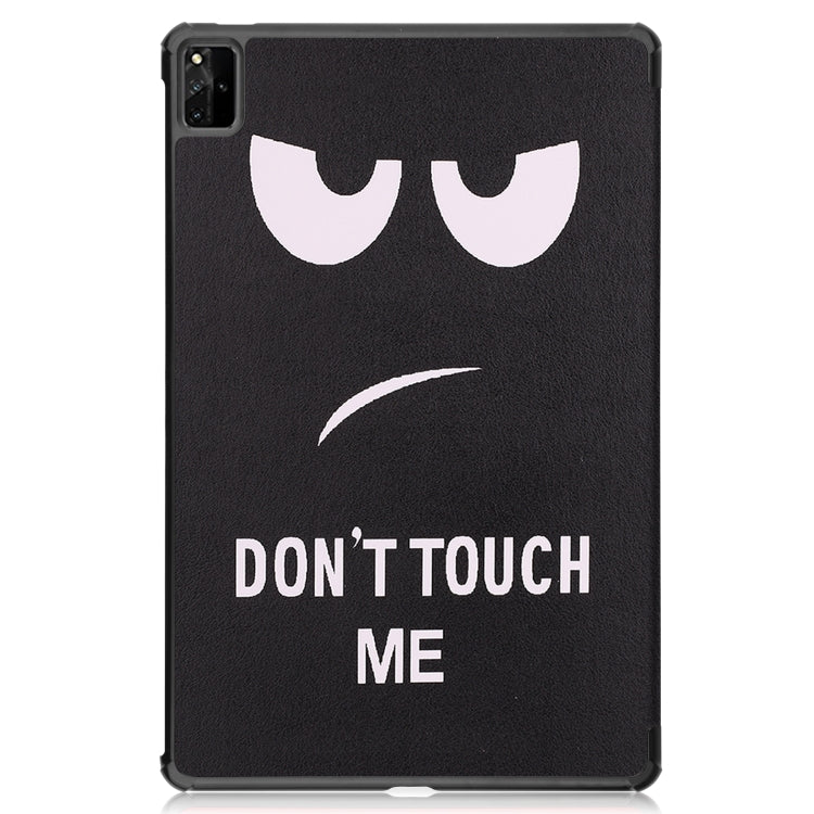 For Huawei MatePad Pro 12.6 2021 Custer Painted PU Leather Case with Sleep / Wake-up Function & 3-Fold Holder