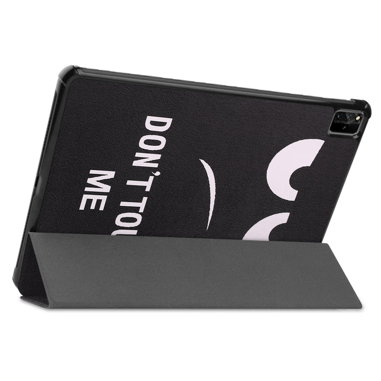 For Huawei MatePad Pro 12.6 2021 Custer Painted PU Leather Case with Sleep / Wake-up Function & 3-Fold Holder