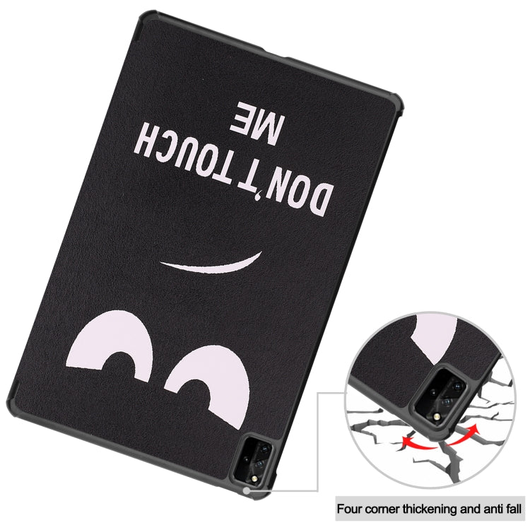 For Huawei MatePad Pro 12.6 2021 Custer Painted PU Leather Case with Sleep / Wake-up Function & 3-Fold Holder