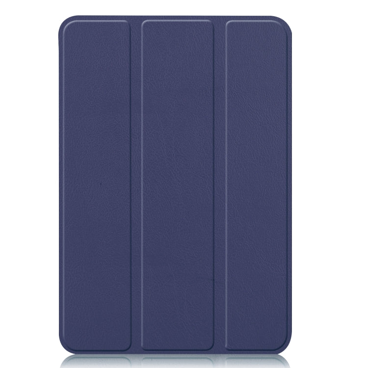 For iPad mini 6 Custer Texture Horizontal Flip Leather Tablet Case with Three-folding Holder & Sleep / Wake-up Function
