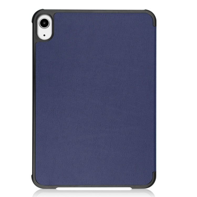 For iPad mini 6 Custer Texture Horizontal Flip Leather Tablet Case with Three-folding Holder & Sleep / Wake-up Function