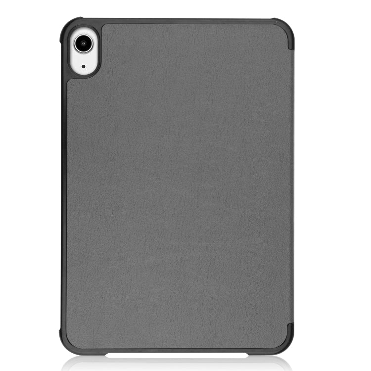 For iPad mini 6 Custer Texture Horizontal Flip Leather Tablet Case with Three-folding Holder & Sleep / Wake-up Function