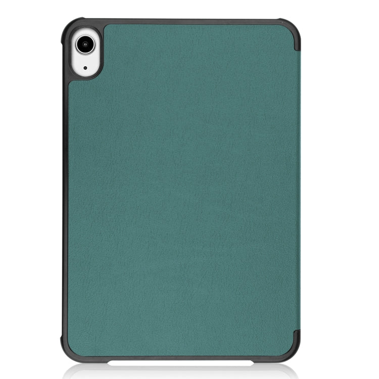 For iPad mini 6 Custer Texture Horizontal Flip Leather Tablet Case with Three-folding Holder & Sleep / Wake-up Function