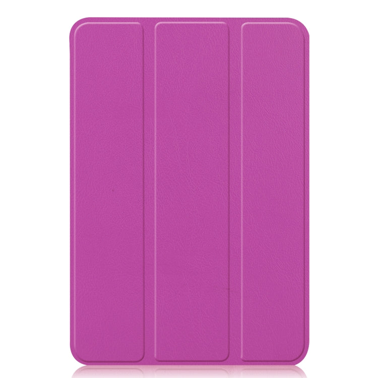 For iPad mini 6 Custer Texture Horizontal Flip Leather Tablet Case with Three-folding Holder & Sleep / Wake-up Function