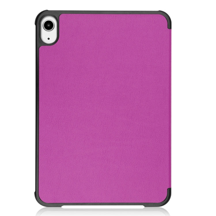 For iPad mini 6 Custer Texture Horizontal Flip Leather Tablet Case with Three-folding Holder & Sleep / Wake-up Function