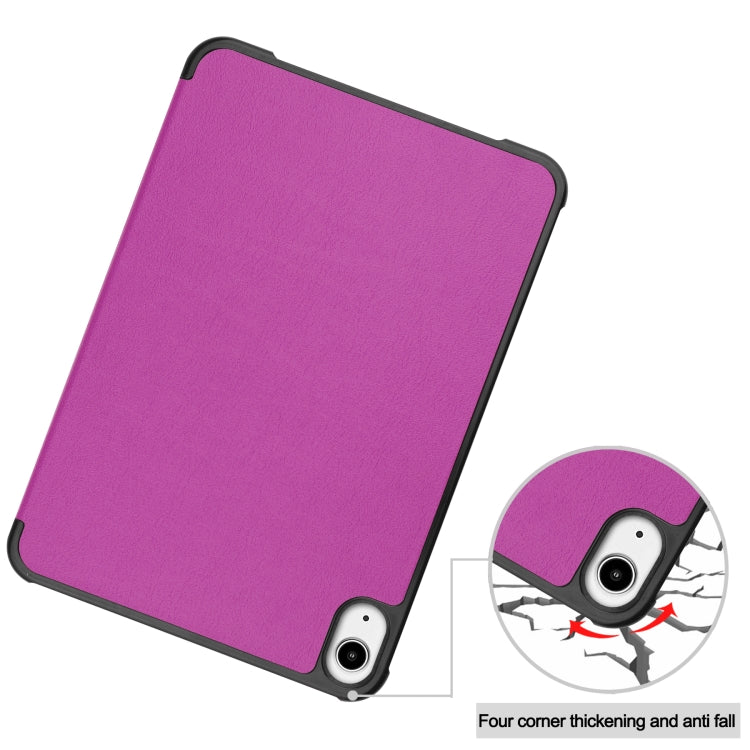 For iPad mini 6 Custer Texture Horizontal Flip Leather Tablet Case with Three-folding Holder & Sleep / Wake-up Function