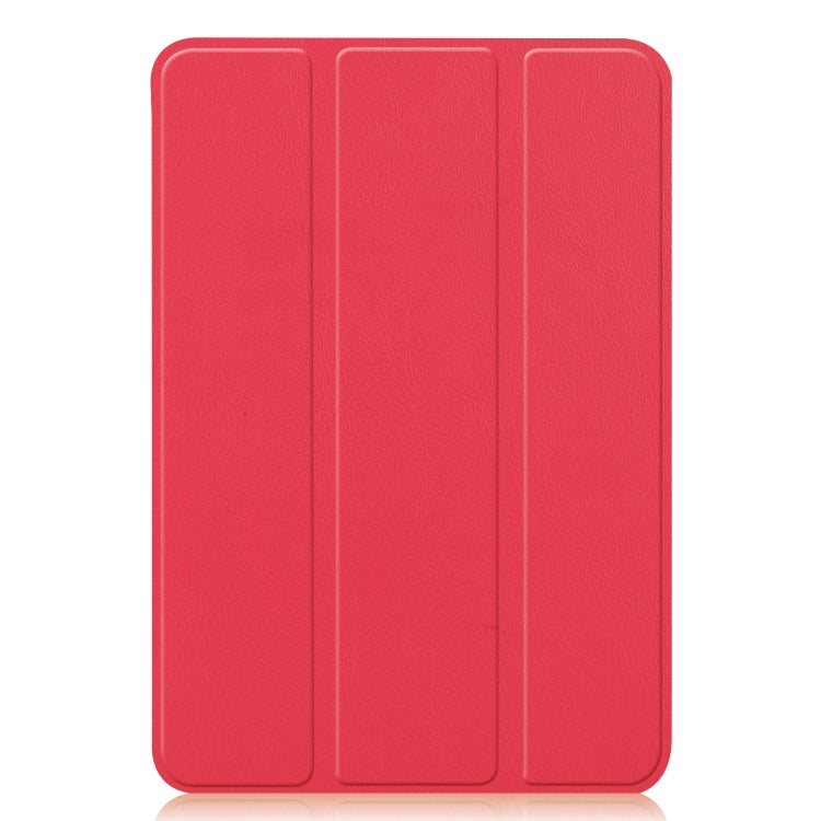 For iPad mini 6 Custer Texture Horizontal Flip Leather Tablet Case with Three-folding Holder & Sleep / Wake-up Function