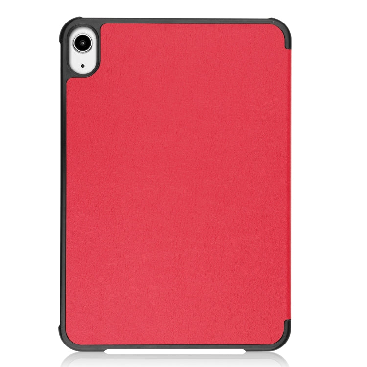 For iPad mini 6 Custer Texture Horizontal Flip Leather Tablet Case with Three-folding Holder & Sleep / Wake-up Function