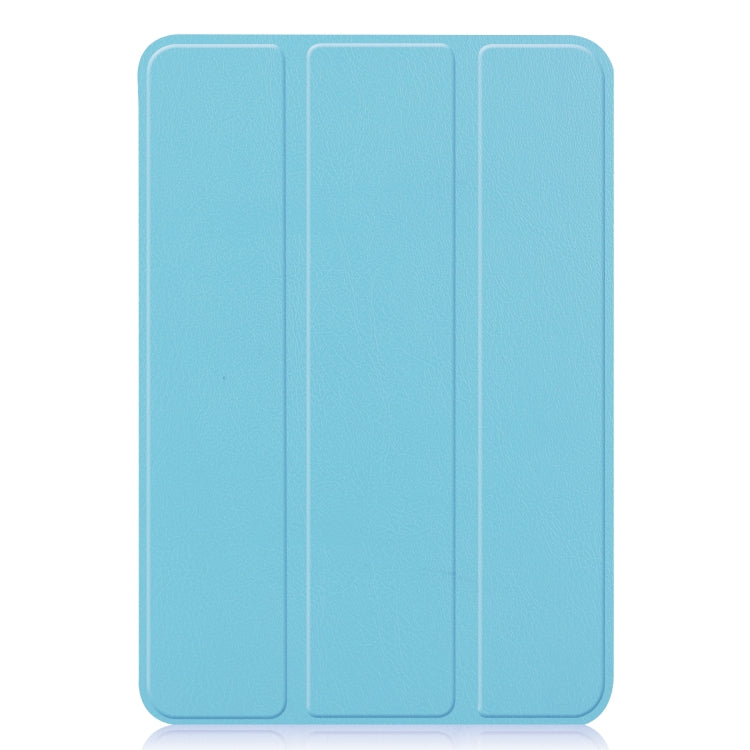 For iPad mini 6 Custer Texture Horizontal Flip Leather Tablet Case with Three-folding Holder & Sleep / Wake-up Function