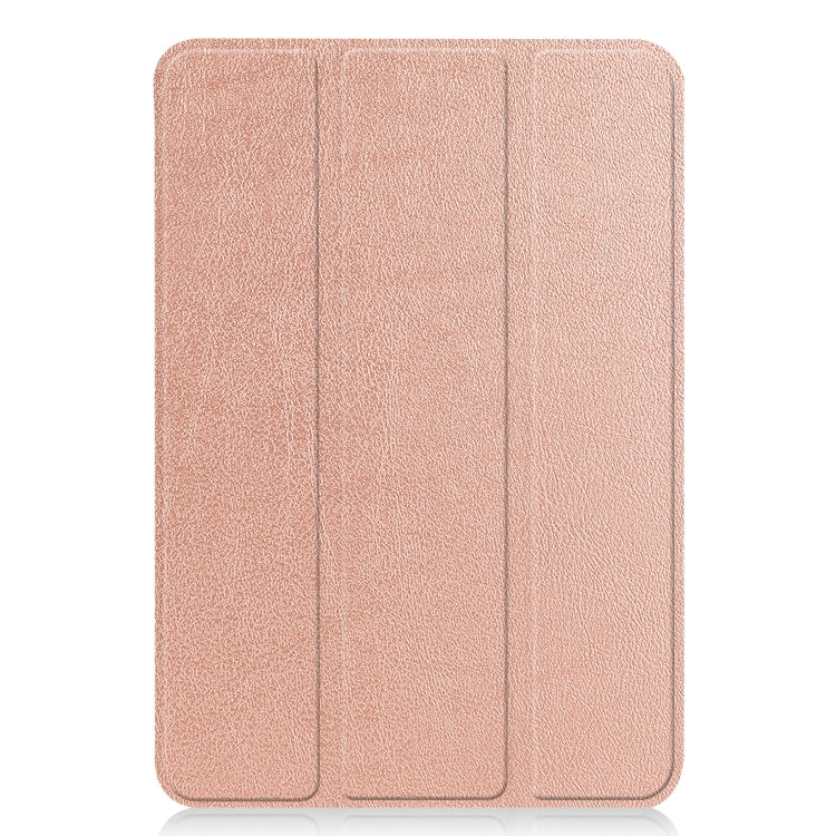 For iPad mini 6 Custer Texture Horizontal Flip Leather Tablet Case with Three-folding Holder & Sleep / Wake-up Function