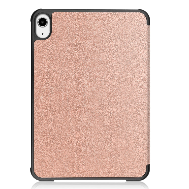 For iPad mini 6 Custer Texture Horizontal Flip Leather Tablet Case with Three-folding Holder & Sleep / Wake-up Function