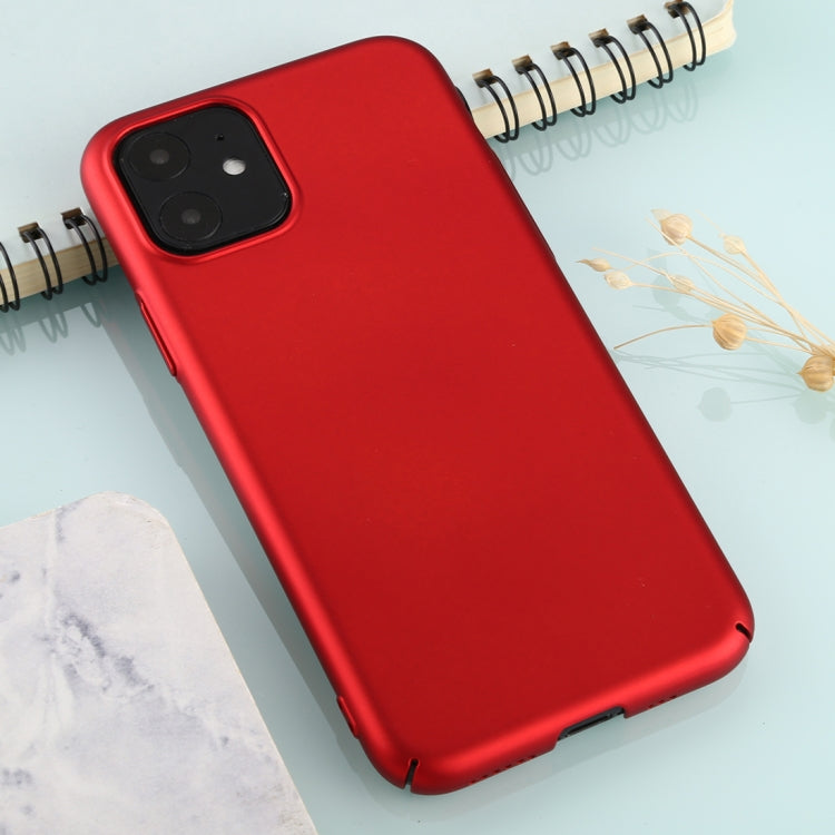 For iPhone 11 Solid Color Plastic Protective Case