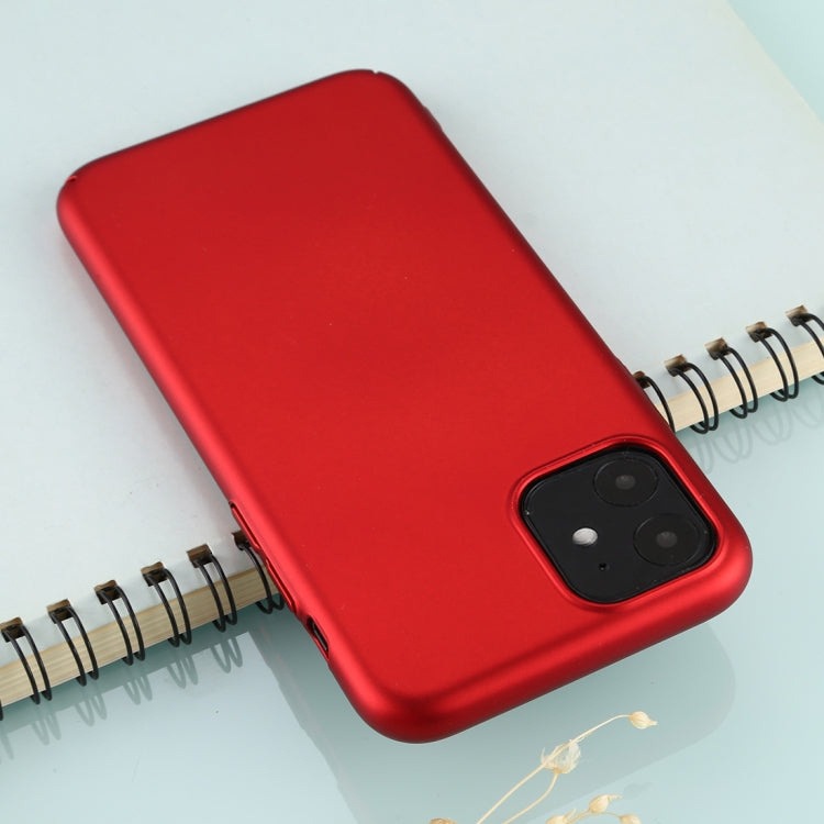 For iPhone 11 Solid Color Plastic Protective Case