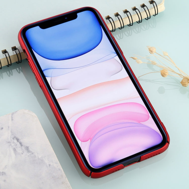 For iPhone 11 Solid Color Plastic Protective Case
