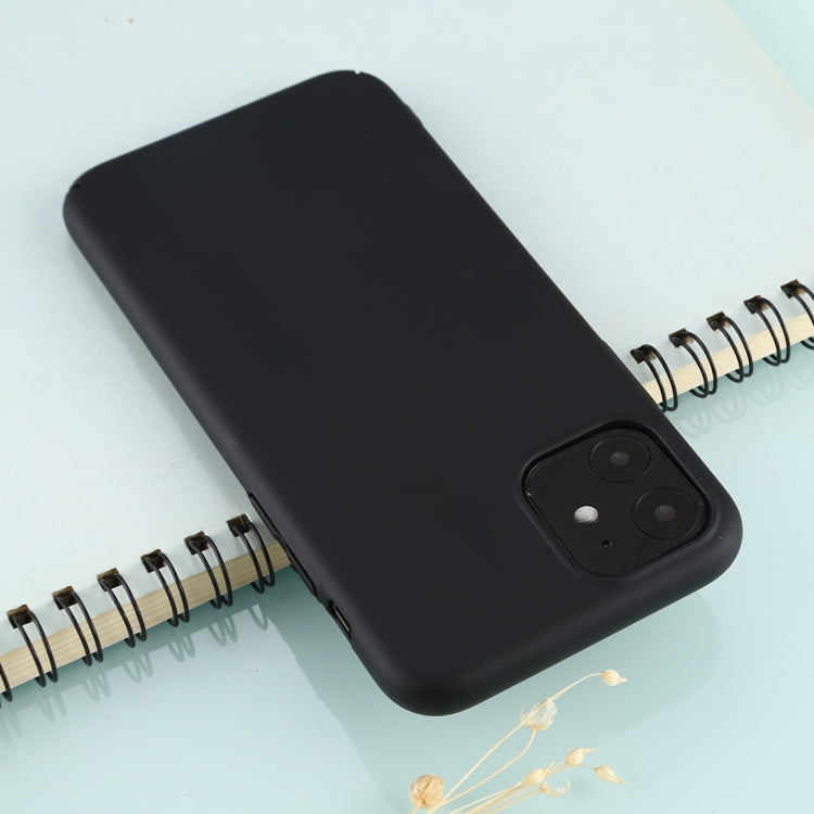 For iPhone 11 Solid Color Plastic Protective Case