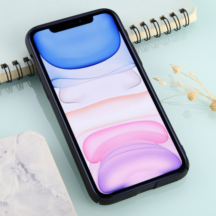 For iPhone 11 Solid Color Plastic Protective Case