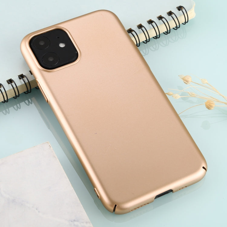 For iPhone 11 Solid Color Plastic Protective Case