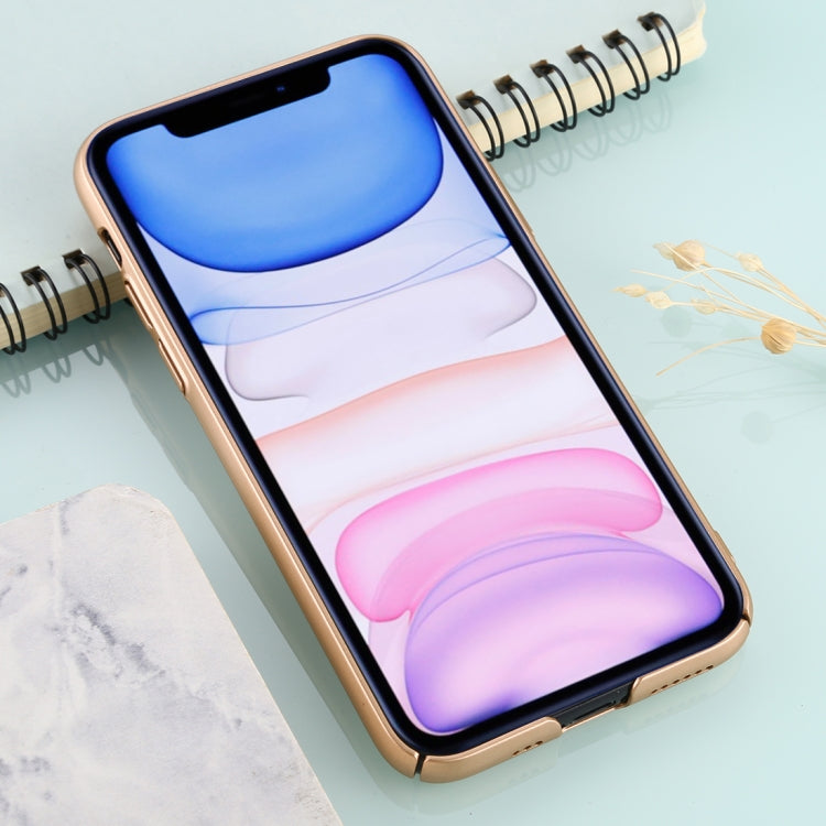 For iPhone 11 Solid Color Plastic Protective Case