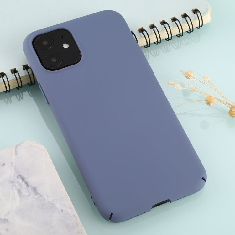 For iPhone 11 Solid Color Plastic Protective Case