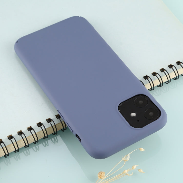 For iPhone 11 Solid Color Plastic Protective Case