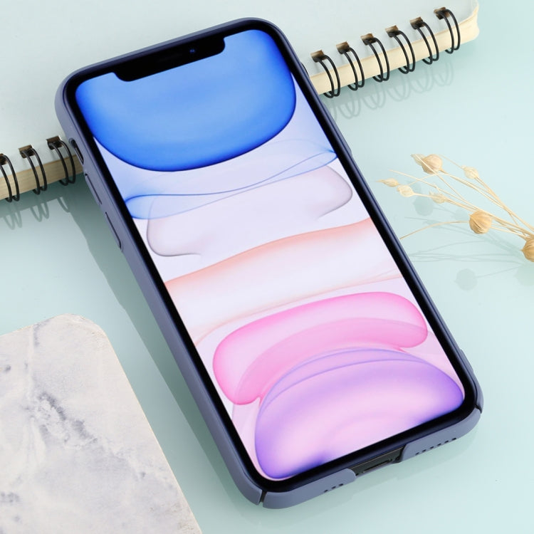 For iPhone 11 Solid Color Plastic Protective Case