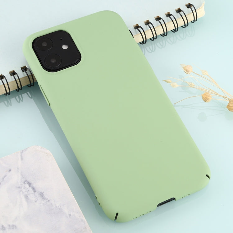 For iPhone 11 Solid Color Plastic Protective Case