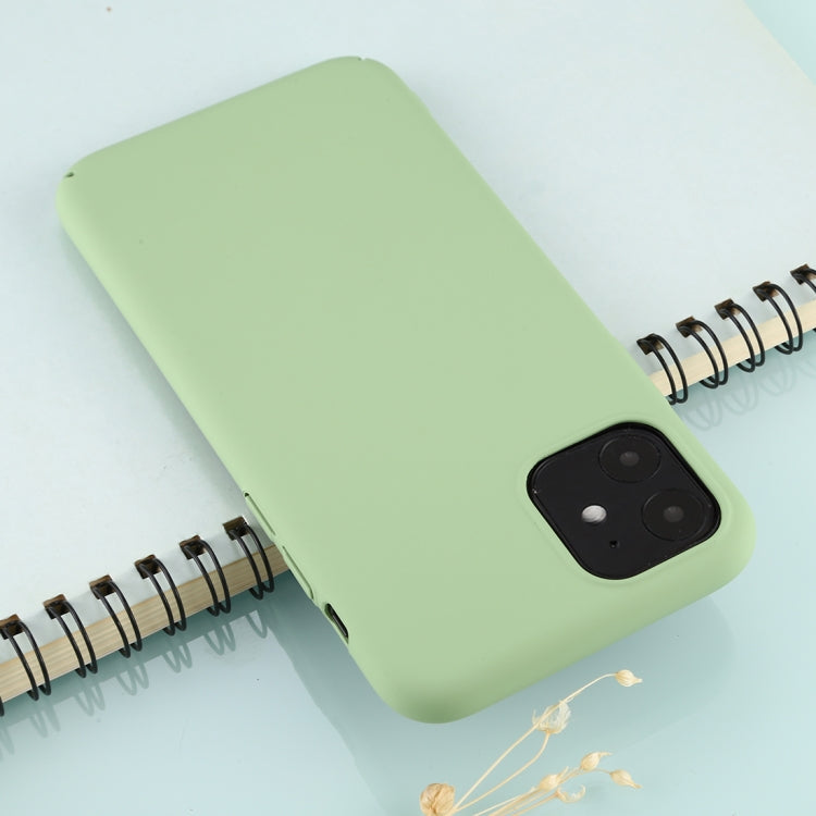 For iPhone 11 Solid Color Plastic Protective Case