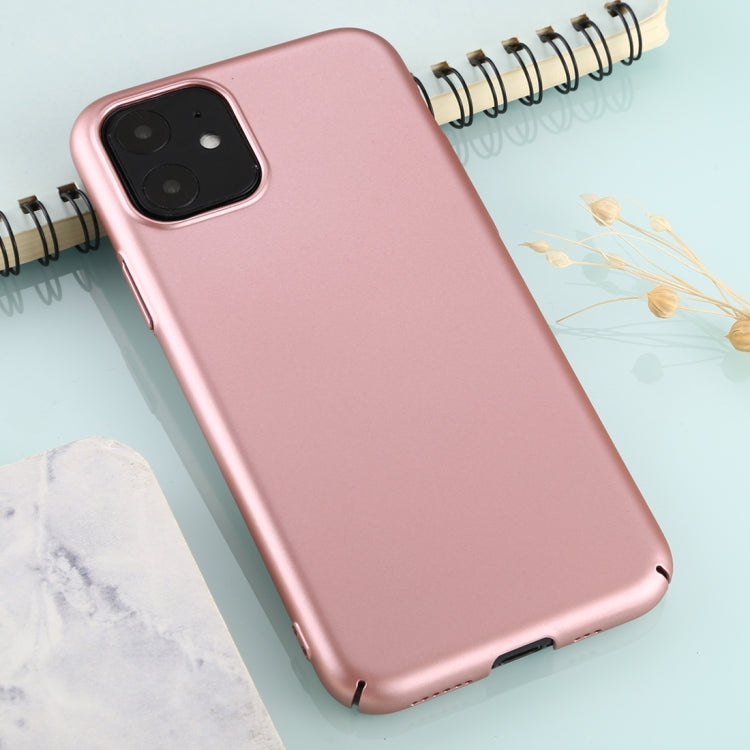 For iPhone 11 Solid Color Plastic Protective Case