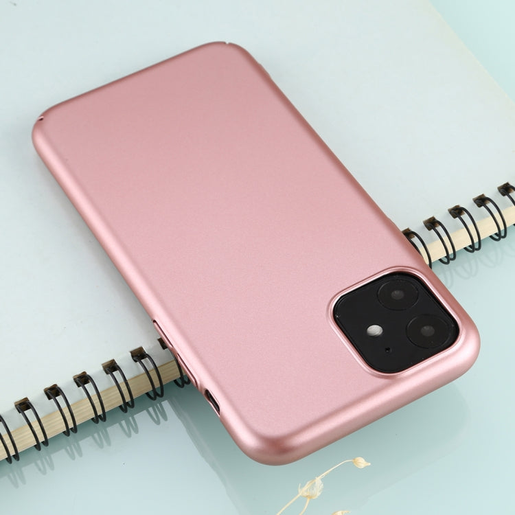 For iPhone 11 Solid Color Plastic Protective Case