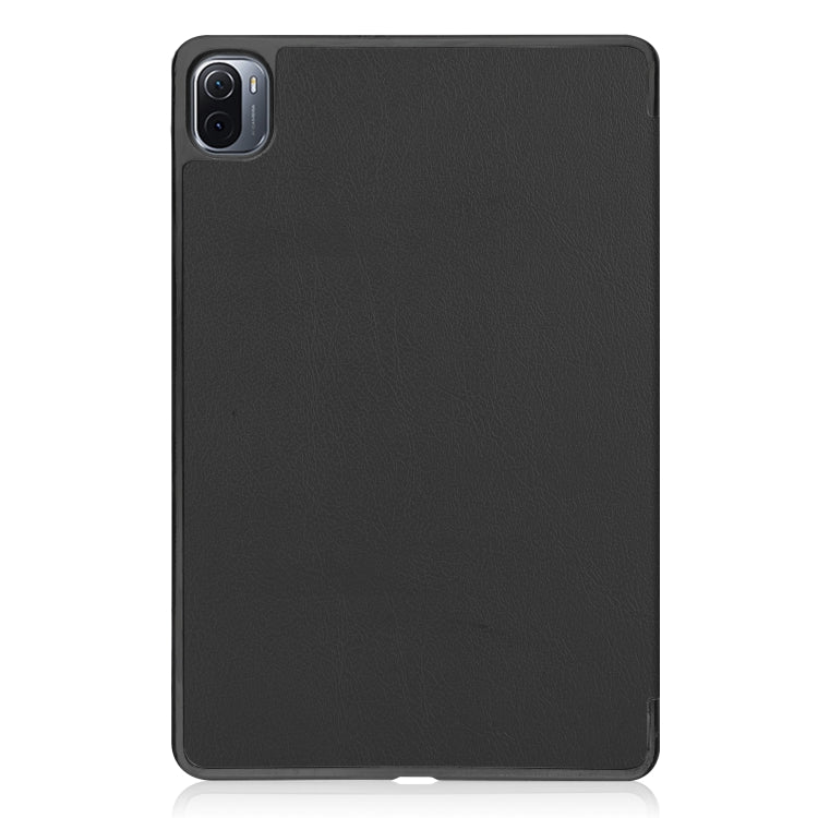 For Xiaomi Pad 5 Custer Texture Horizontal Flip Leather Case with Three-folding Holder & Sleep / Wake-up Function
