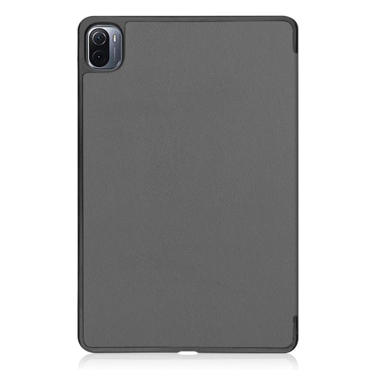 For Xiaomi Pad 5 Custer Texture Horizontal Flip Leather Case with Three-folding Holder & Sleep / Wake-up Function