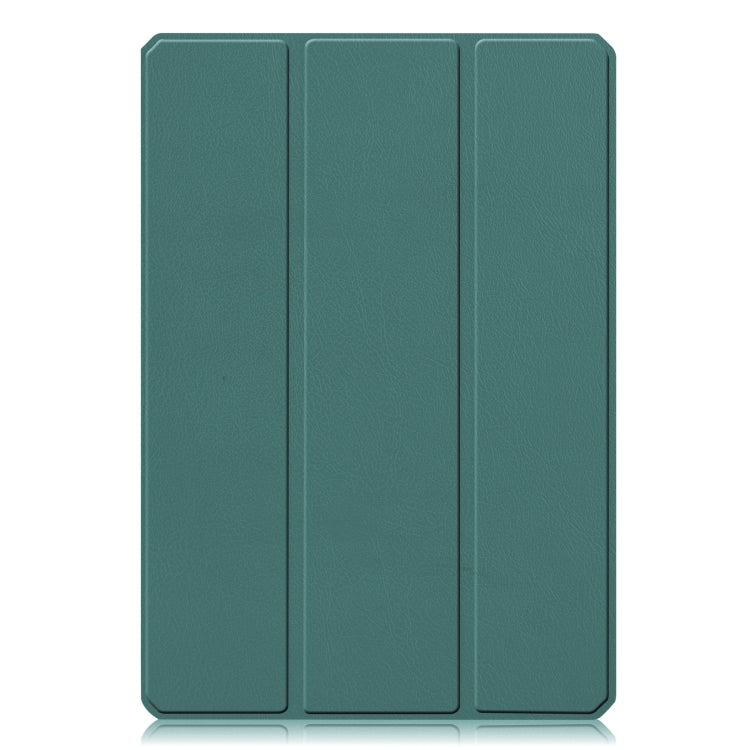 For Xiaomi Pad 5 Custer Pattern Pure Color TPU Smart Tablet Holster with Sleep Function & 3-Fold Holder & Pen Slot