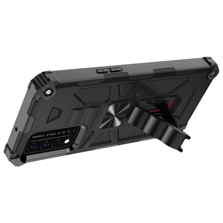 For T-Mobile REVVL V+ 5G Shockproof TPU + PC Magnetic Protective Case with Holder