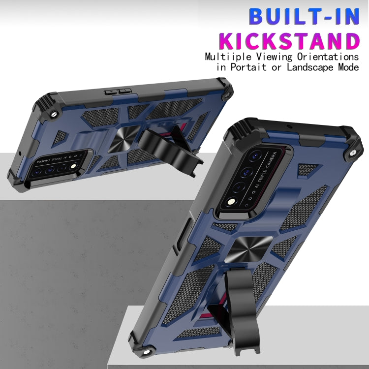 For T-Mobile REVVL V+ 5G Shockproof TPU + PC Magnetic Protective Case with Holder