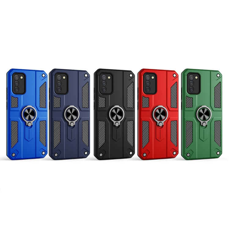 For Samsung Galaxy S20 Carbon Fiber Pattern PC + TPU Protective Case with Ring Holder