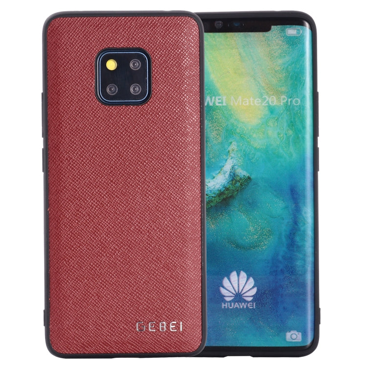 For Huawei Mate 20 Pro GEBEI Full-coverage Shockproof Leather Protective Case