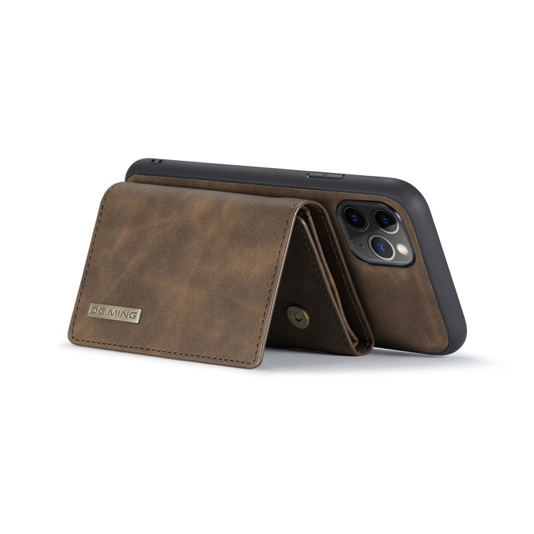 DG.MING M1 Series 3-Fold Multi Card Wallet  Back Cover Shockproof Case with Holder Function For iPhone 11 Pro