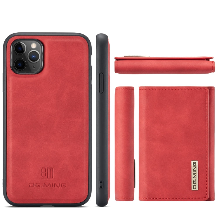 DG.MING M1 Series 3-Fold Multi Card Wallet  Back Cover Shockproof Case with Holder Function For iPhone 11 Pro