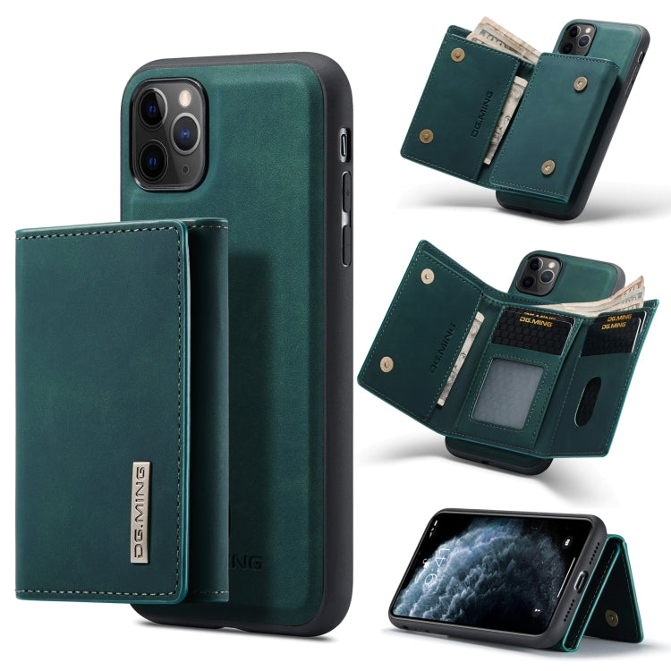 DG.MING M1 Series 3-Fold Multi Card Wallet  Back Cover Shockproof Case with Holder Function For iPhone 11 Pro