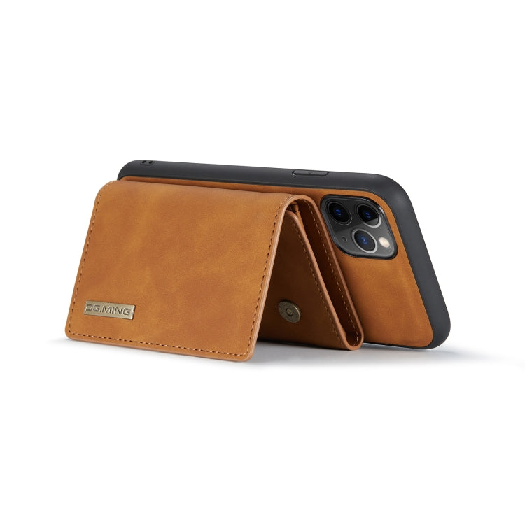 DG.MING M1 Series 3-Fold Multi Card Wallet  Back Cover Shockproof Case with Holder Function For iPhone 11 Pro Max