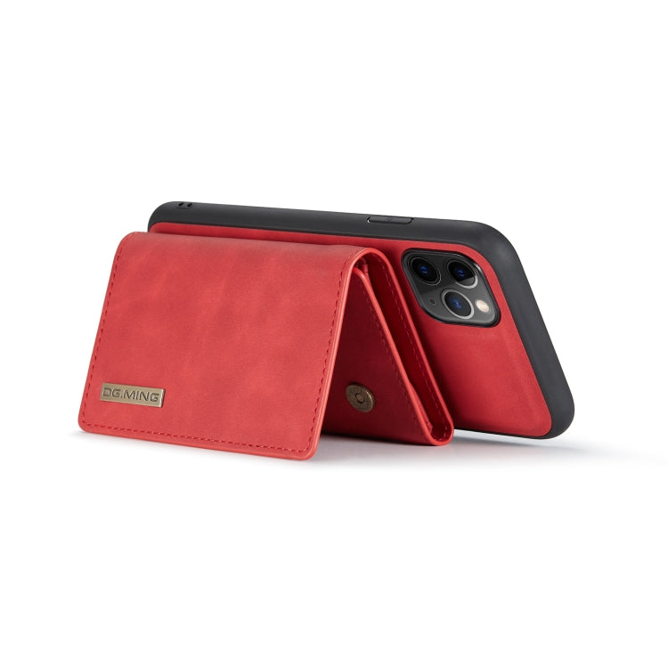 DG.MING M1 Series 3-Fold Multi Card Wallet  Back Cover Shockproof Case with Holder Function For iPhone 11 Pro Max