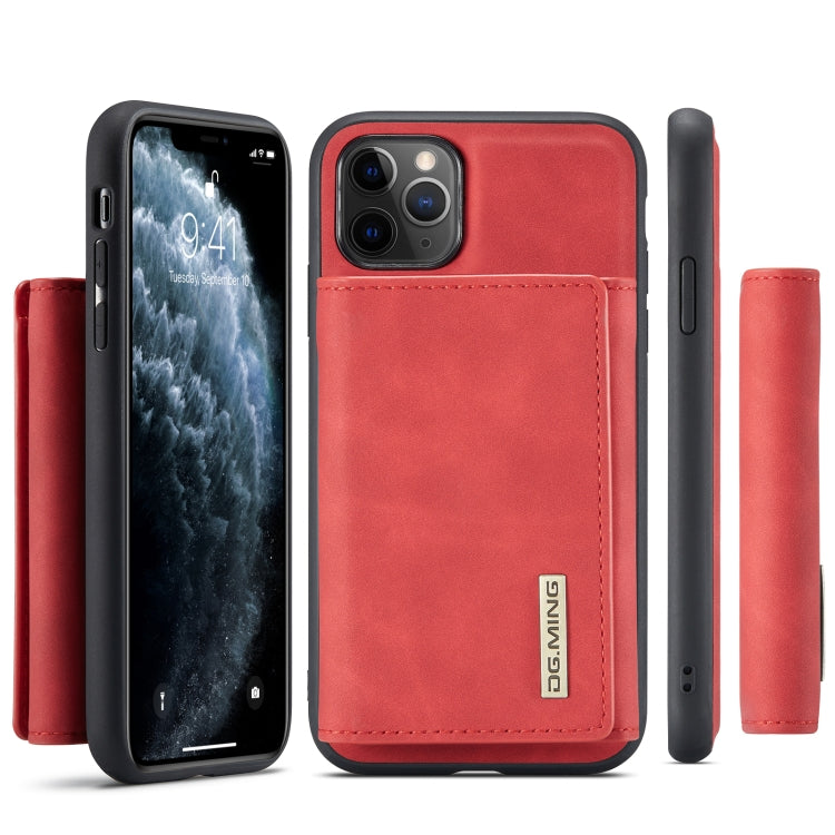 DG.MING M1 Series 3-Fold Multi Card Wallet  Back Cover Shockproof Case with Holder Function For iPhone 11 Pro Max