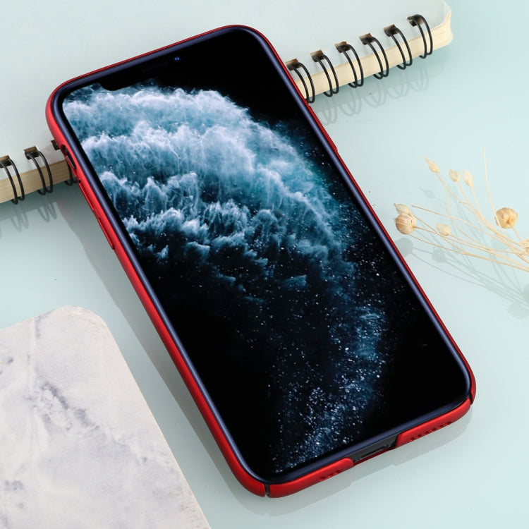 For iPhone 11 Pro Mesh Solid Color Plastic Protective Case