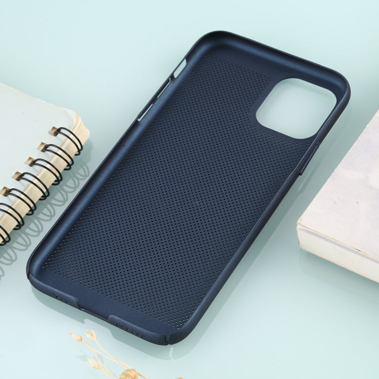 For iPhone 11 Pro Mesh Solid Color Plastic Protective Case
