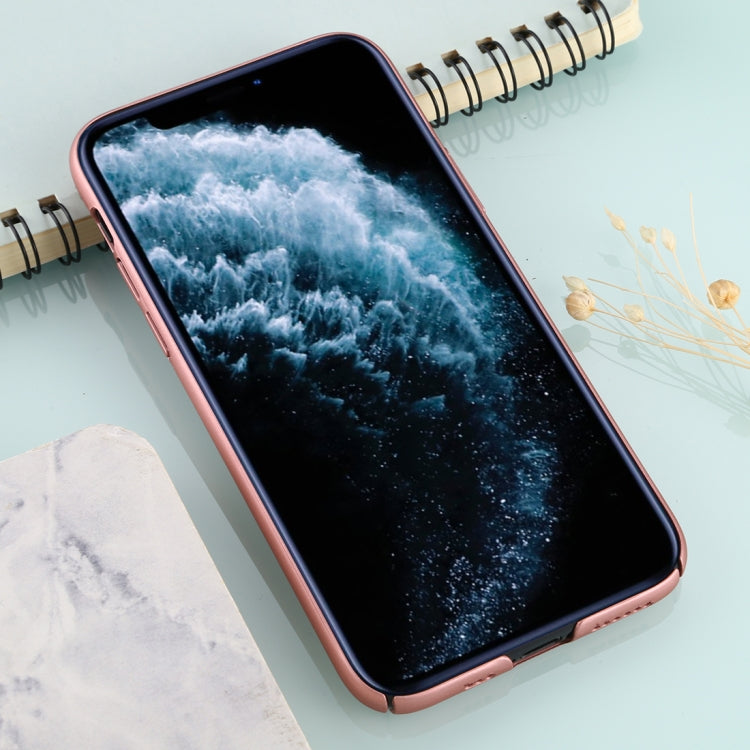 For iPhone 11 Pro Mesh Solid Color Plastic Protective Case