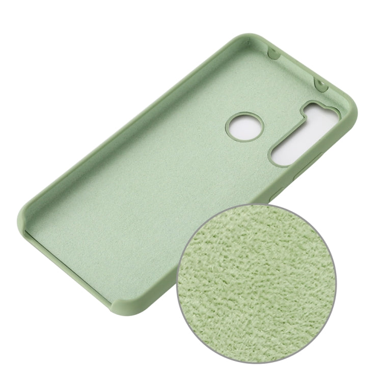 For Xiaomi Redmi Note 8 2021 Pure Color Liquid Silicone Shockproof Full Coverage Case