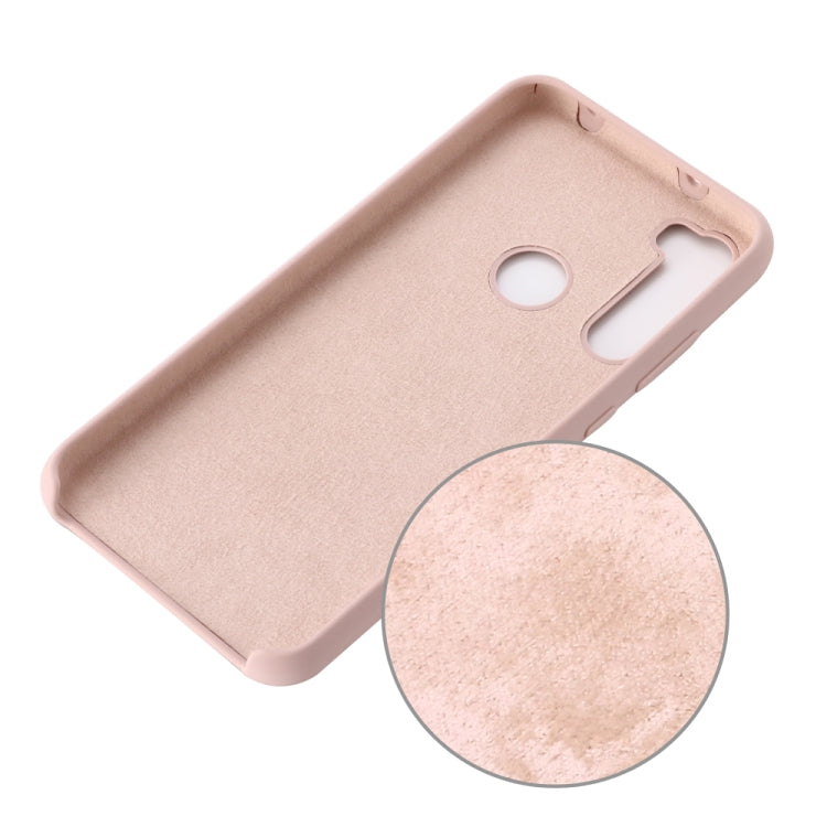 For Xiaomi Redmi Note 8 2021 Pure Color Liquid Silicone Shockproof Full Coverage Case