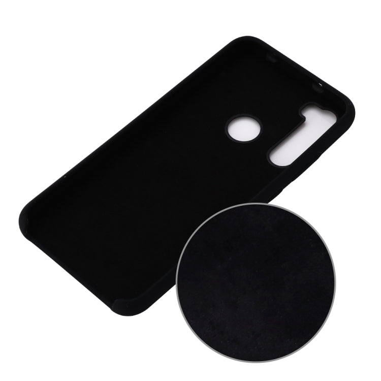 For Xiaomi Redmi Note 8 2021 Pure Color Liquid Silicone Shockproof Full Coverage Case