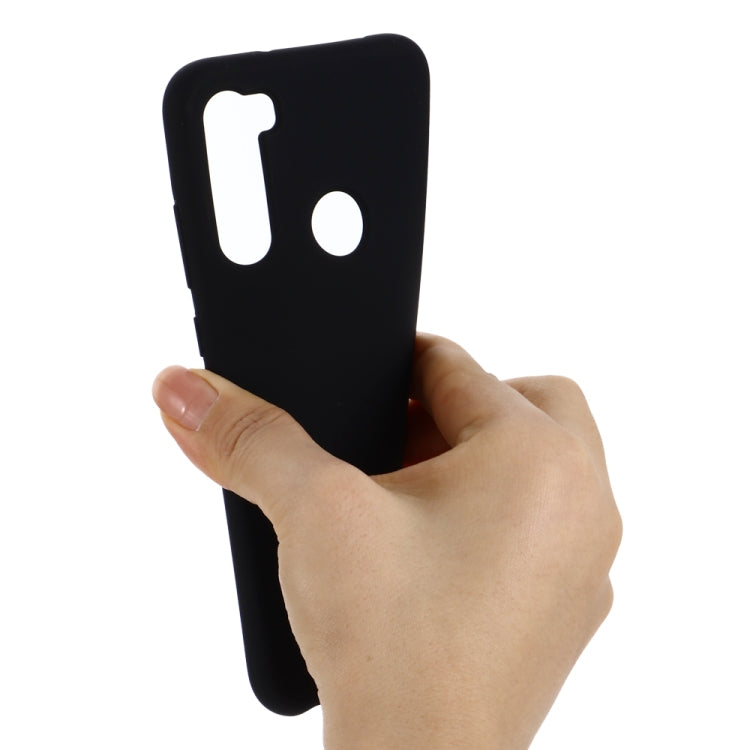 For Xiaomi Redmi Note 8 2021 Pure Color Liquid Silicone Shockproof Full Coverage Case